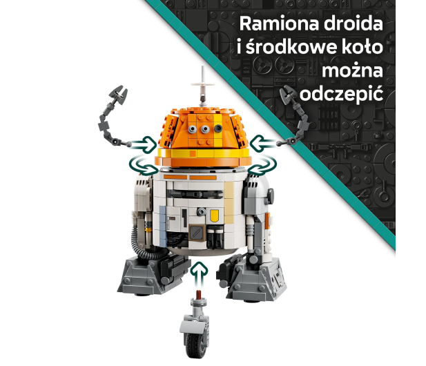 LEGO Star Wars 75416 Droid astromechaniczny Chopper (C1-10P)™ - 1308217 - zdjęcie 7
